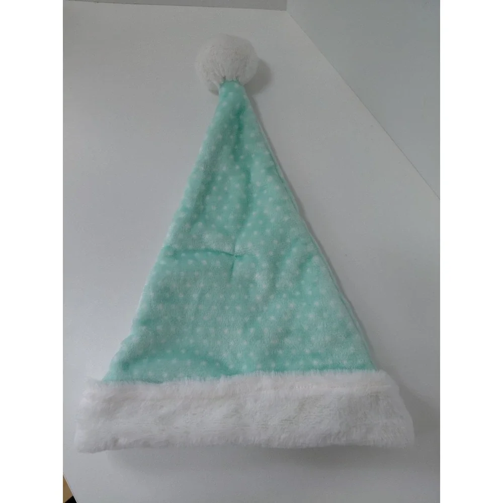 Martha On The‎ Mantel Martha Stewart Santa Hat OSFM Mint Green NEW